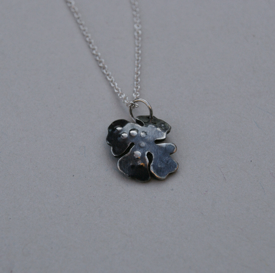 tiny lichen necklace