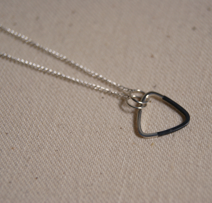 Petite Triangle Necklace View 3
