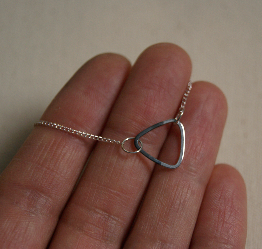 Petite Triangle Necklace View 4