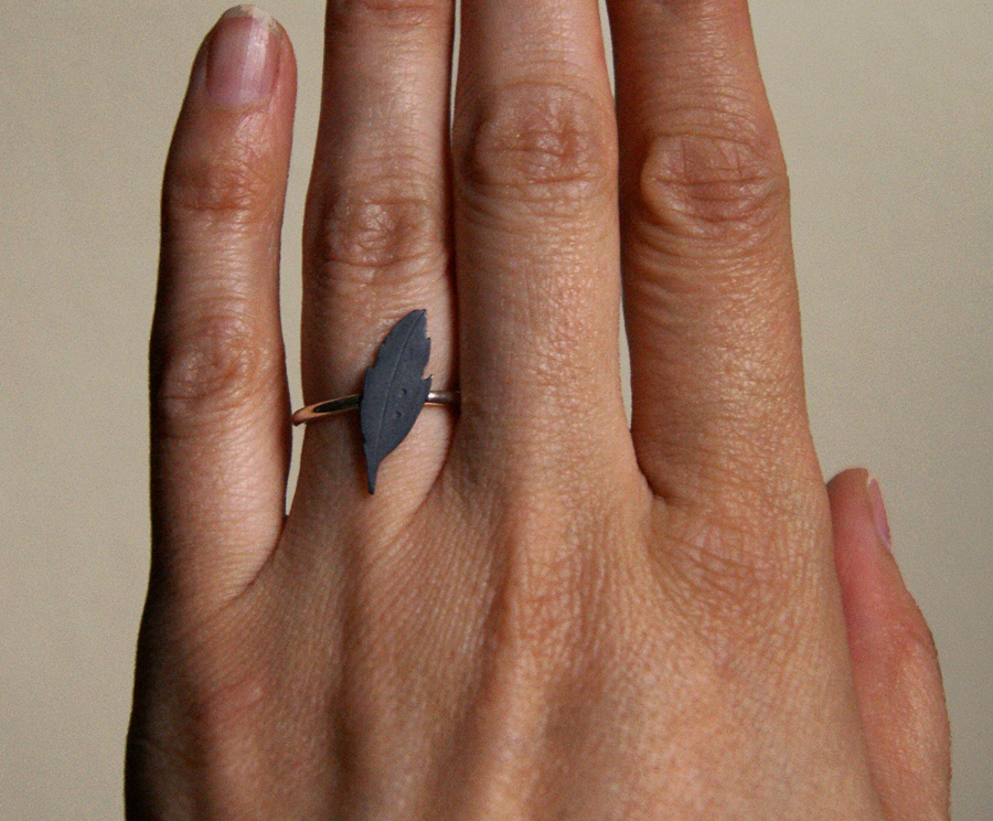 Woodland Feather Ring
